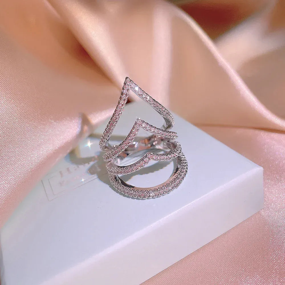 KissICON KissIcon Luxury 925 Silver Eternity Ring Anniversary Gift