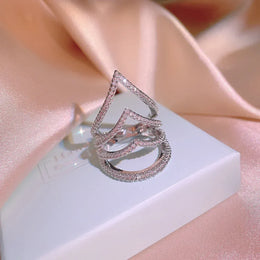 KissICON KissIcon Luxury 925 Silver Eternity Ring Anniversary Gift