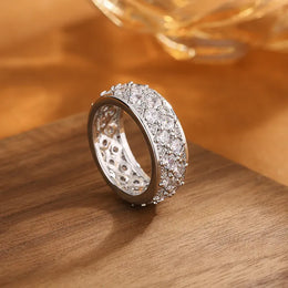 KissICON KissIcon Luxury CZ Diamond Ring Sterling Silver - Sparkle