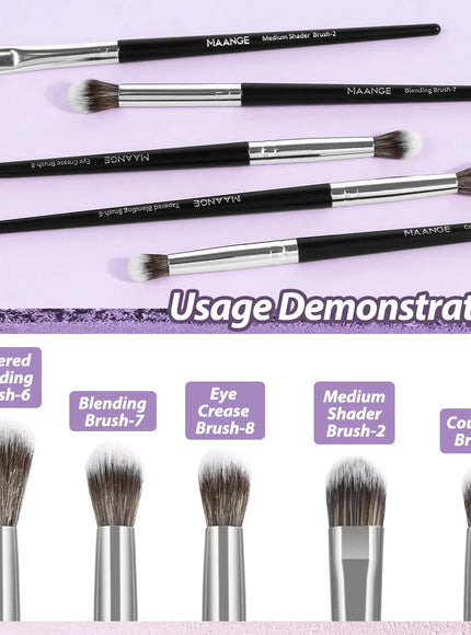 KissICON KissIcon Maange 5pcs Eye Shadow Brush Set -