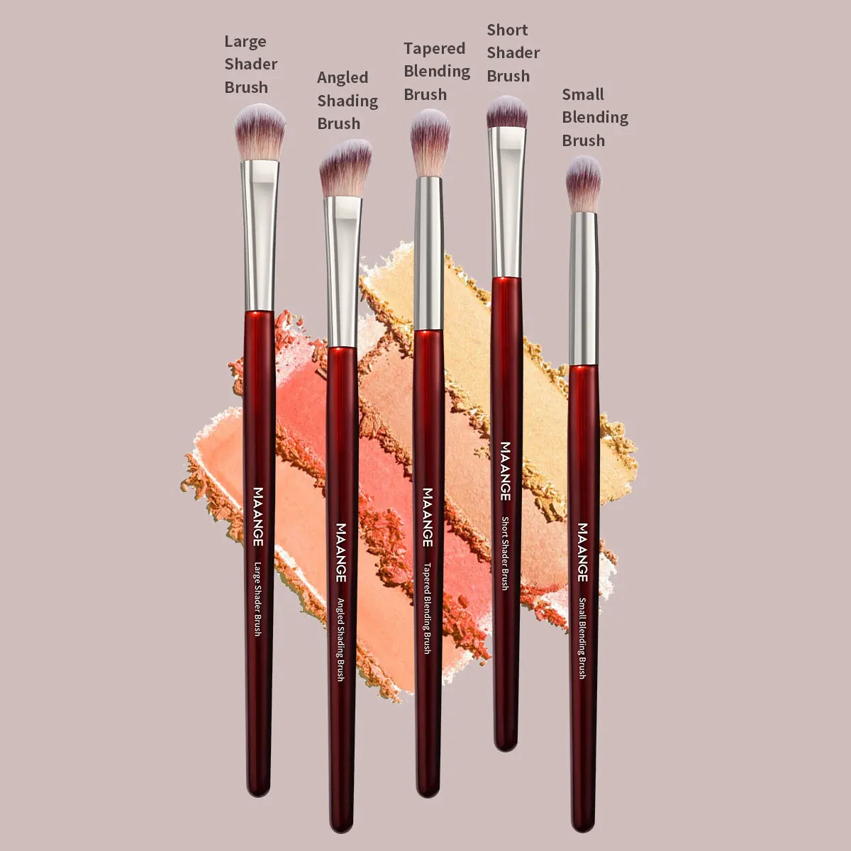 KissICON KissIcon Maange 5pcs Eye Shadow Brush Set -