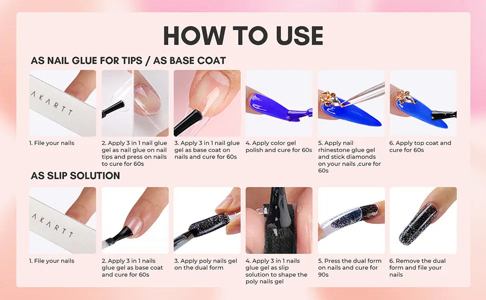 KissICON KissIcon Makartt 3 In 1 Nail Glue Gel