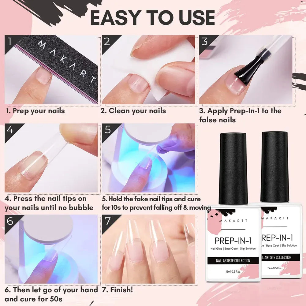 KissICON KissIcon Makartt 3 In 1 Nail Glue Gel