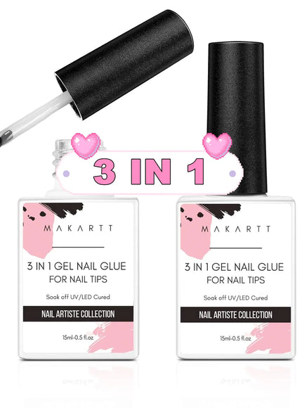 KissICON KissIcon Makartt 3 In 1 Nail Glue Gel