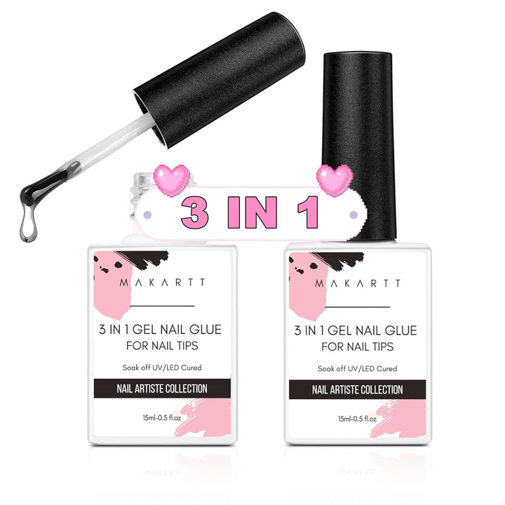 KissIcon Makartt 3 In 1 Nail Glue Gel