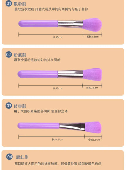 KissICON KissIcon Makeup Brushes Set - Smooth Blush And
