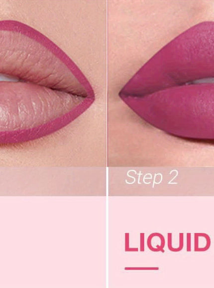 KissICON KissIcon Matte Lip Set Lipstick Lipliner - Waterproof