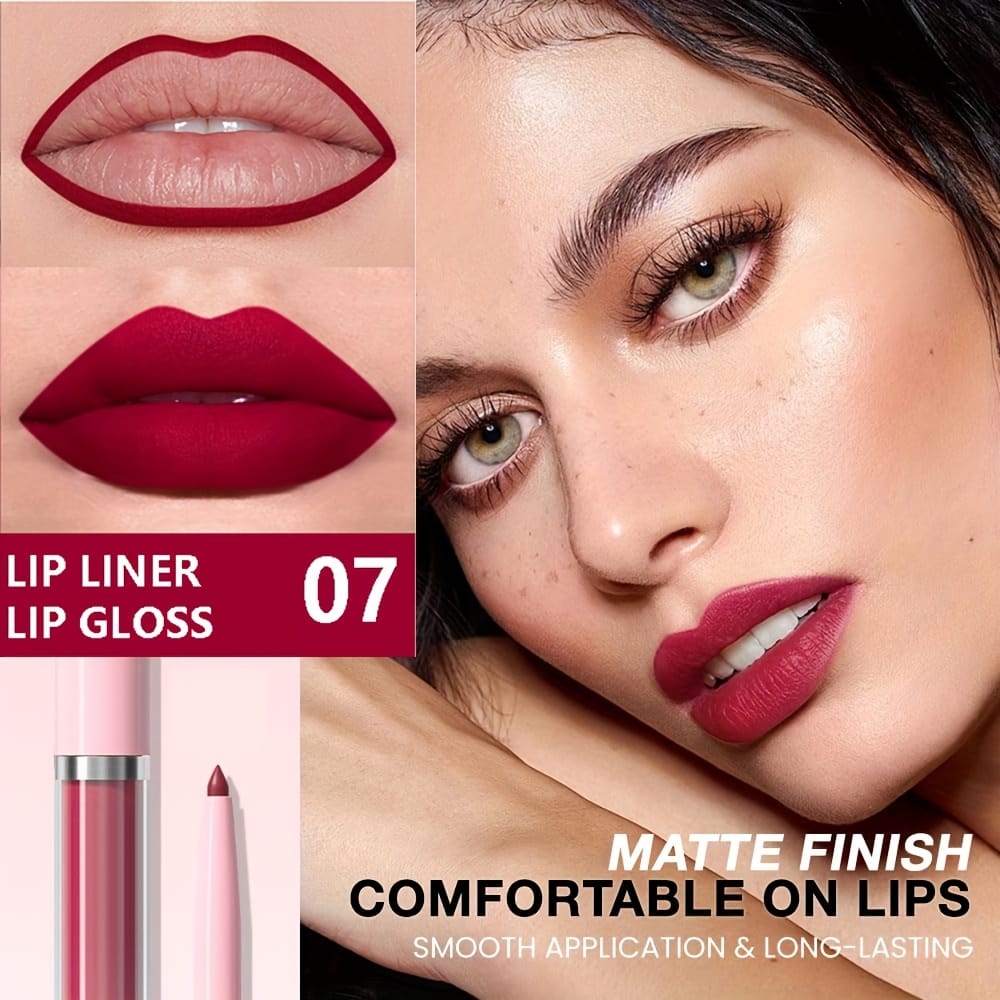 KissICON KissIcon Matte Lip Set Lipstick Lipliner - Waterproof