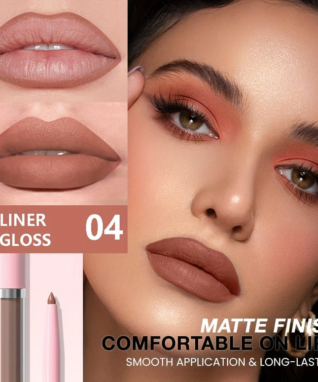 KissICON KissIcon Matte Lip Set Lipstick Lipliner - Waterproof