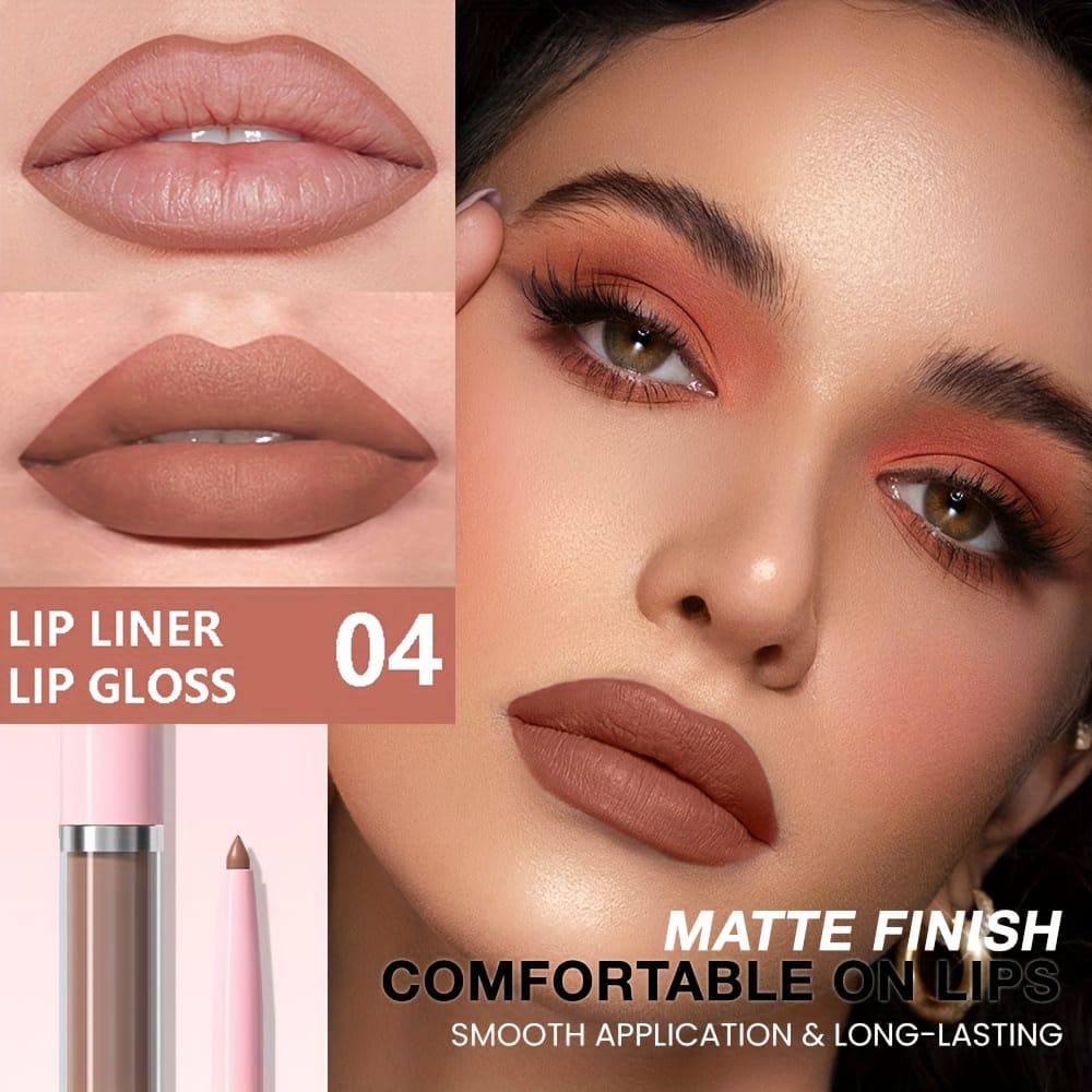 KissICON KissIcon Matte Lip Set Lipstick Lipliner - Waterproof