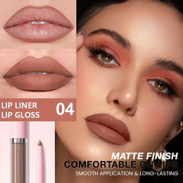 KissICON KissIcon Matte Lip Set Lipstick Lipliner - Waterproof
