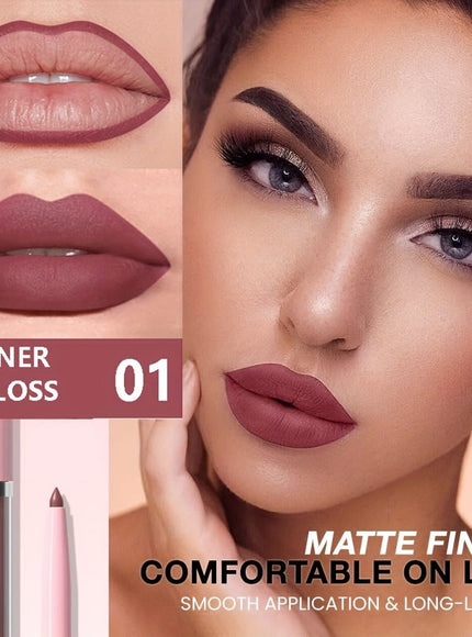 KissICON KissIcon Matte Lip Set Lipstick Lipliner - Waterproof