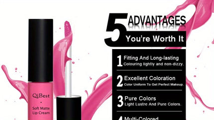 KissICON KissIcon Matte Velvet Lip Glaze Waterproof Lip Gloss