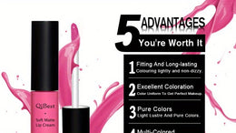 KissICON KissIcon Matte Velvet Lip Glaze Waterproof Lip Gloss