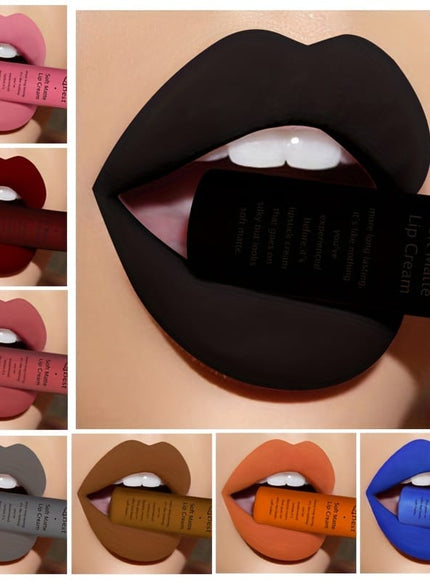 KissICON KissIcon Matte Velvet Lip Glaze Waterproof Lip Gloss