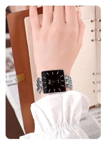KissICON KissIcon Men Square Business Watch - Waterproof Stainless