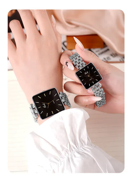 KissICON KissIcon Men Square Business Watch - Waterproof Stainless