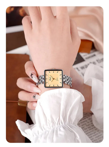 KissICON KissIcon Men Square Business Watch - Waterproof Stainless
