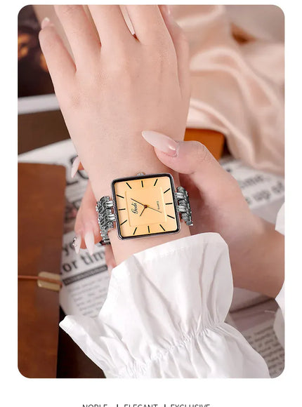 KissICON KissIcon Men Square Business Watch - Waterproof Stainless