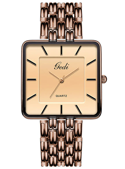 KissICON KissIcon Men Square Business Watch - Waterproof Stainless
