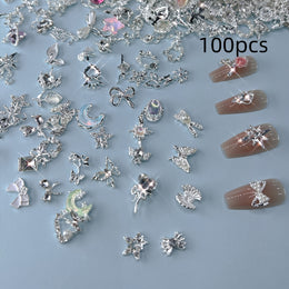 KissICON KissIcon Metal Nail Art Set 100pcs Mixed Flower