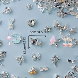 KissICON KissIcon Metal Nail Art Set 100pcs Mixed Flower