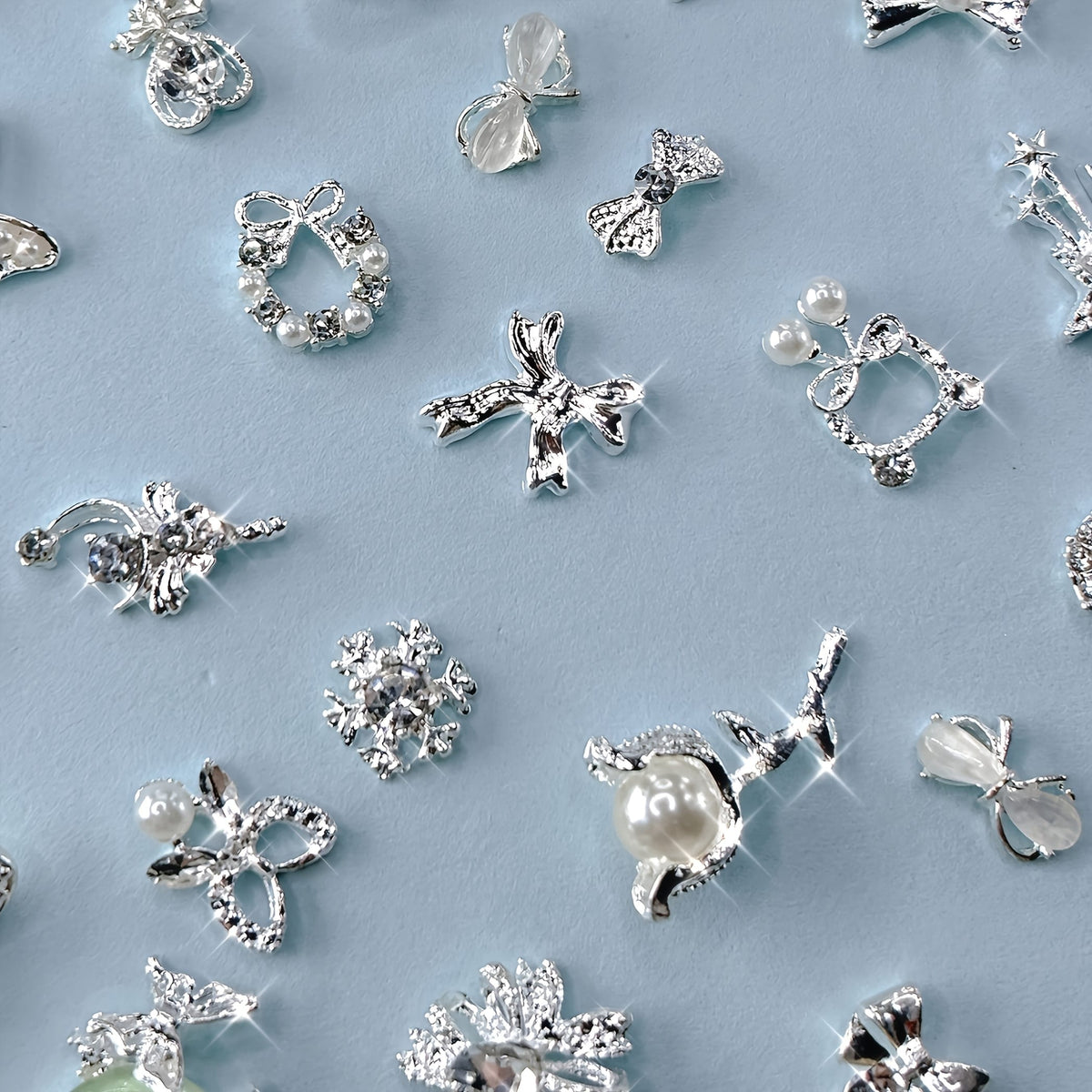 KissICON KissIcon Metal Nail Art Set 100pcs Mixed Flower