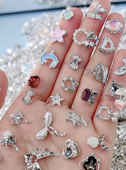 KissICON KissIcon Metal Nail Art Set 100pcs Mixed Flower