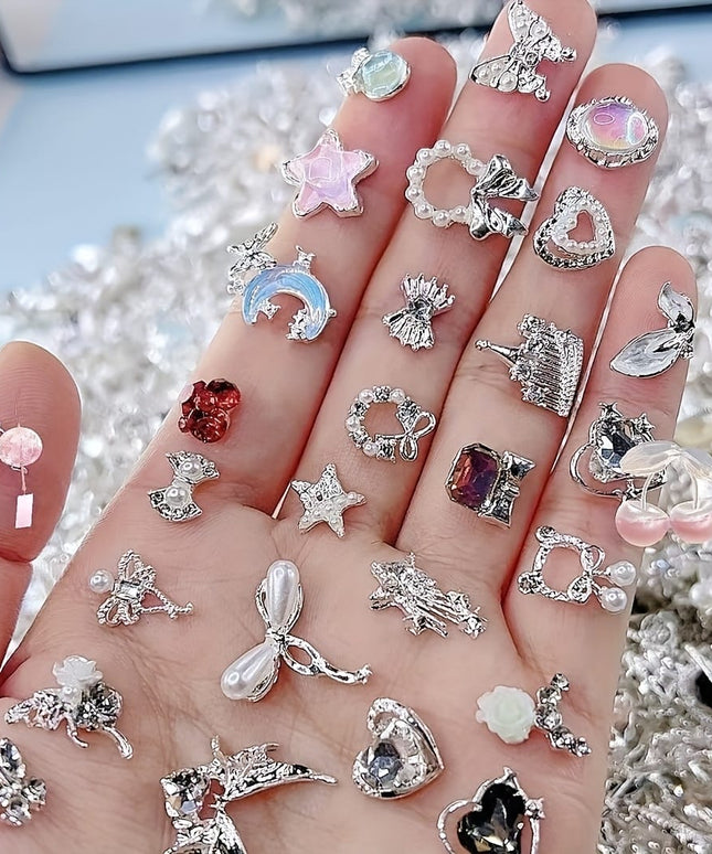 KissICON KissIcon Metal Nail Art Set 100pcs Mixed Flower
