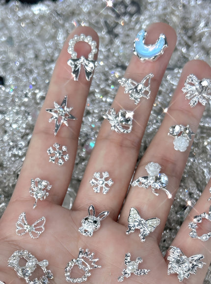 KissICON KissIcon Metal Nail Art Set 100pcs Mixed Flower
