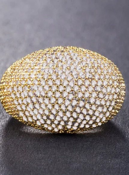 KissICON Kissicon Milangirl Big CZ Rings Bling Shine Ring