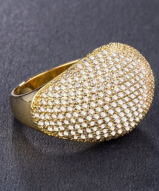 KissICON Kissicon Milangirl Big CZ Rings Bling Shine Ring