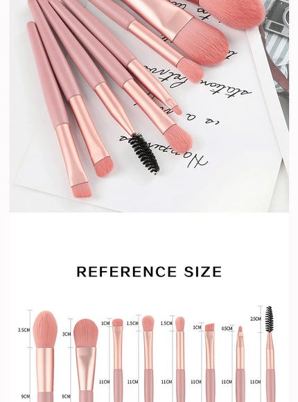 KissICON KissIcon Mini Brush 8-Piece Set - Bridesmaid Gift