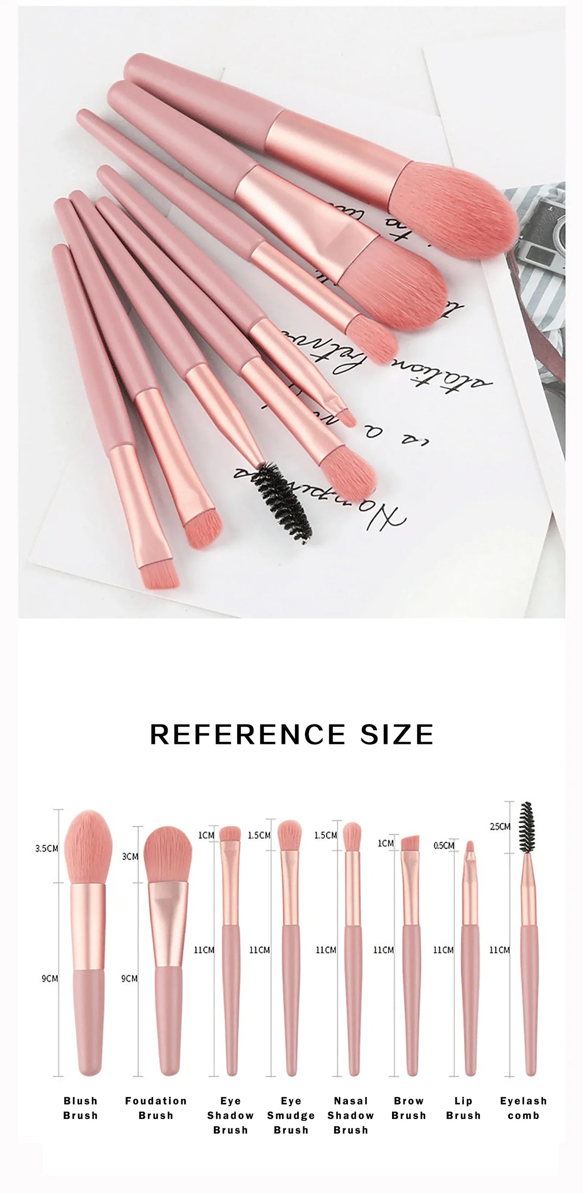 KissICON KissIcon Mini Brush 8-Piece Set - Bridesmaid Gift