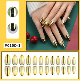 KissICON KissIcon Mirror Nails - Metal Effect Adhesive Almond