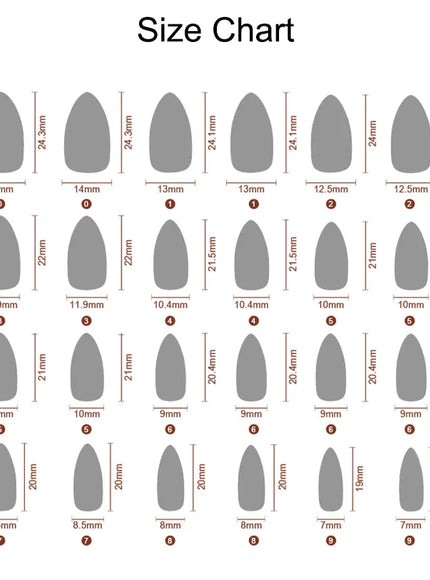 KissICON KissIcon Mirror Nails - Metal Effect Adhesive Almond