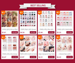 KissICON KissIcon Mirror Nails - Metal Effect Adhesive Almond