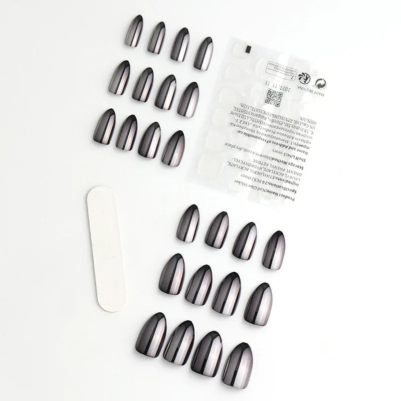 KissICON KissIcon Mirror Nails - Metal Effect Adhesive Almond