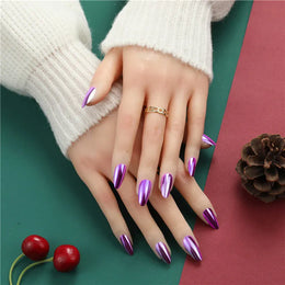 KissICON KissIcon Mirror Nails - Metal Effect Adhesive Almond