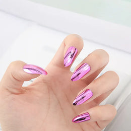 KissICON KissIcon Mirror Nails - Metal Effect Adhesive Almond