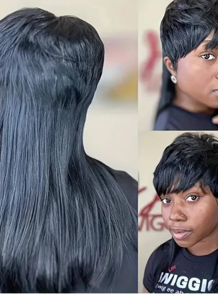 KissICON Kissicon Mullet Pixie Cut Synthetic Wig