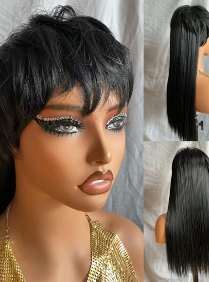 KissICON Kissicon Mullet Pixie Cut Synthetic Wig