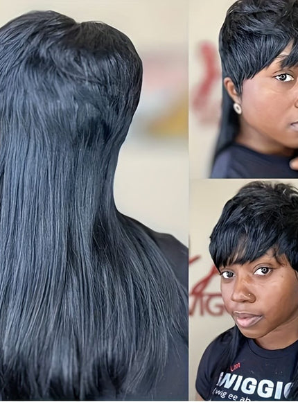 KissICON Kissicon Mullet Pixie Cut Synthetic Wig