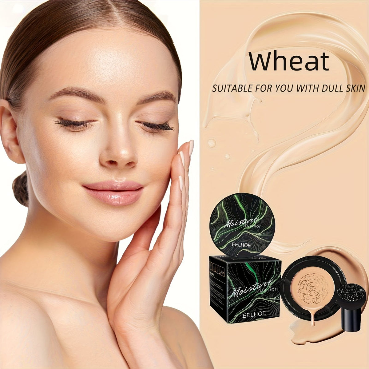 jkthpu-45 KissIcon Mushroom Head Air Cushion Concealer - Long