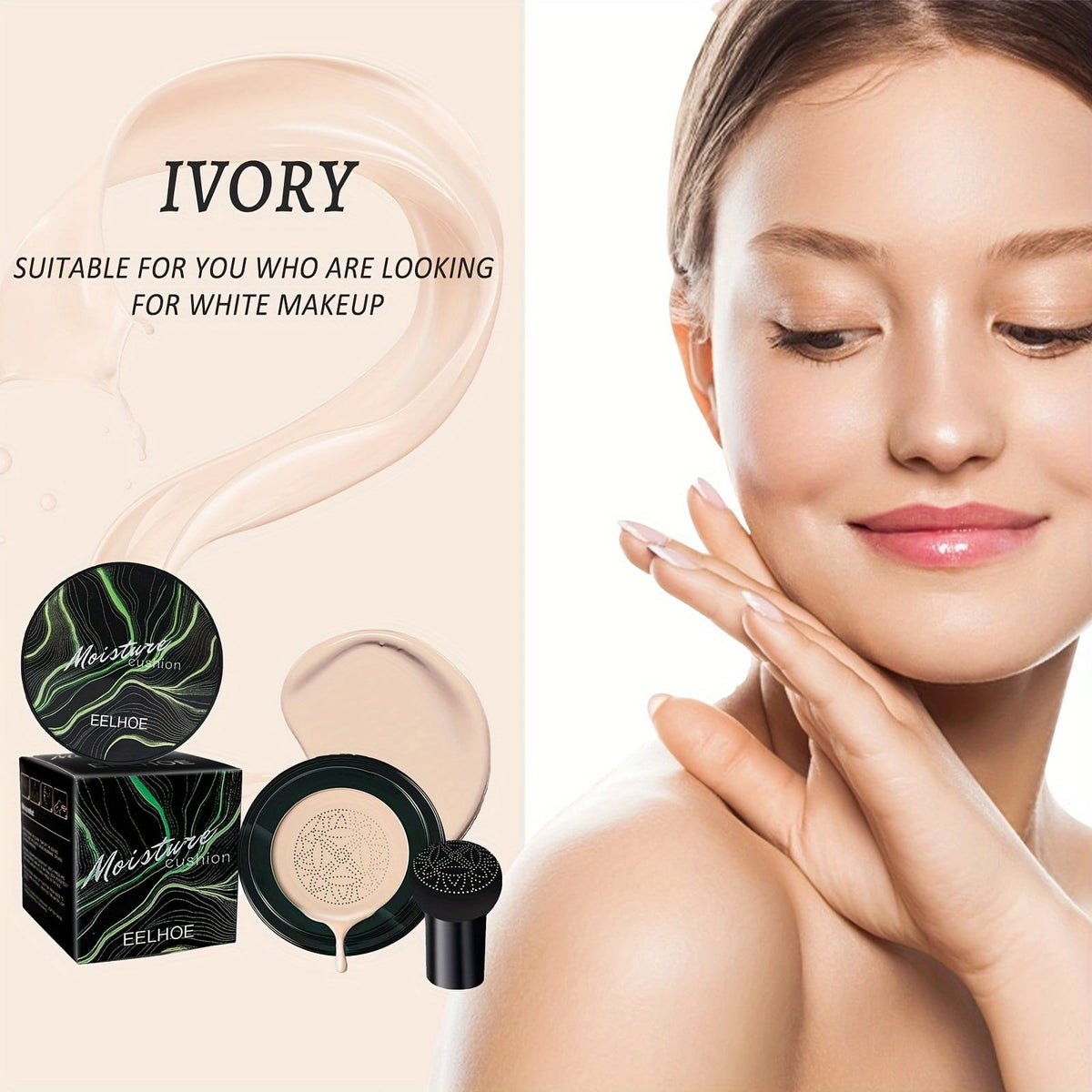 jkthpu-45 KissIcon Mushroom Head Air Cushion Concealer - Long