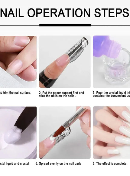 KissICON KissIcon Nail Acrylic Powder Set - Crystal Glitter