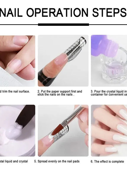 KissICON KissIcon Nail Acrylic Powder Set - Crystal Glitter