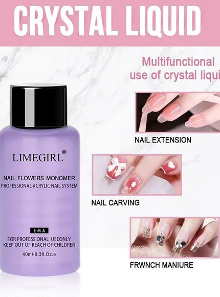 KissICON KissIcon Nail Acrylic Powder Set - Crystal Glitter