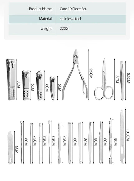 KissICON KissIcon Nail Art 19 Piece Tools Set All
