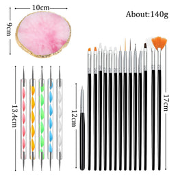KissICON KissIcon Nail Art Brush Palette Dotting Pen Set